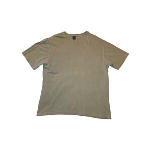 Vintage GAP USA XL Faded Tan Pigment Dyed T Shirt Blank Cotton Made In USA